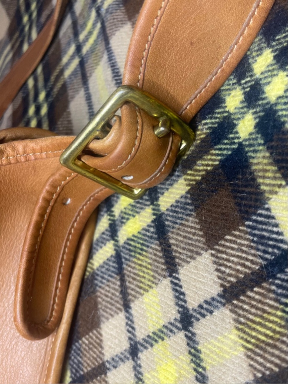 Vintage 1970s Coach Musette Messenger Bag Briefcase in Tan Saddle - Picture 9 of 13